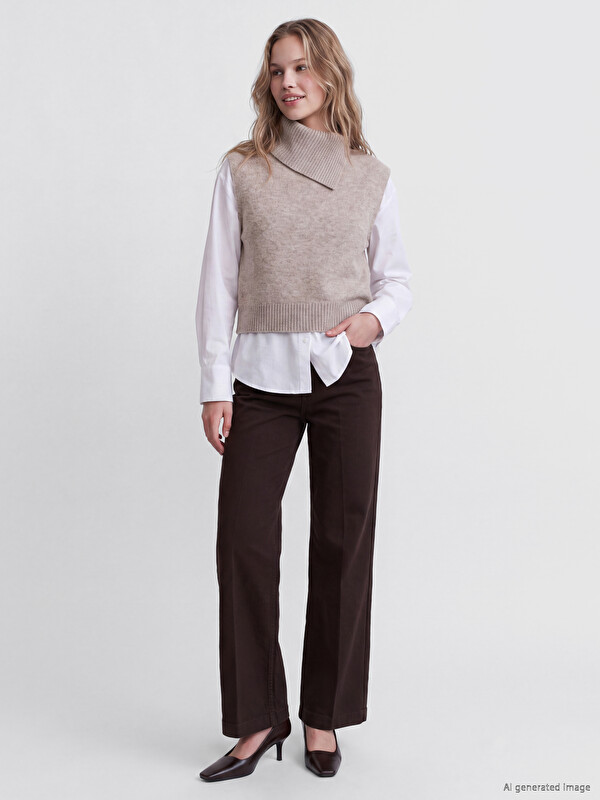LCW Jeans Woman Brown Jeans