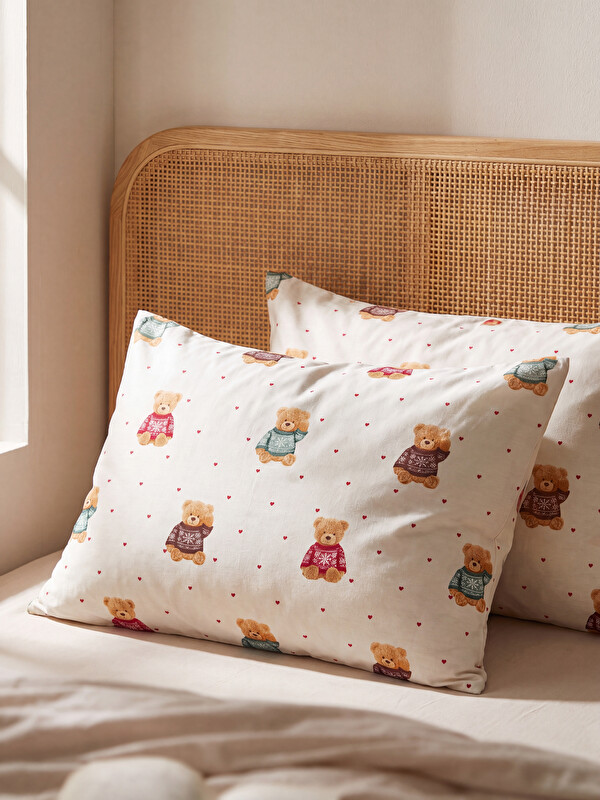 LCW HOME Ayıcık Desenli Yastık Kılıfı 2'li  50x70 cm