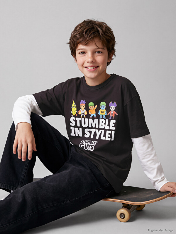 LCW Kids stumble guys лицензияланған ұлдарға арналған футболка