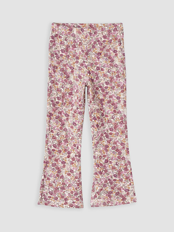 LCW Kids Floral Girls' Flare Leggings