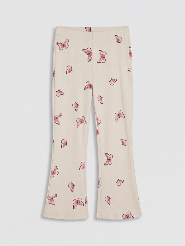 LCW Kids Mädchen Schlagleggings mit Schmetterlingsdruck