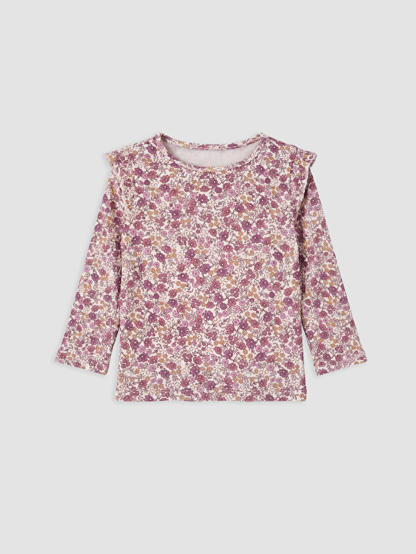 LCW Kids Girl Ecru T-Shirt