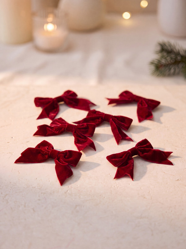 LCW HOME 6-piece Bow New Year Ornament