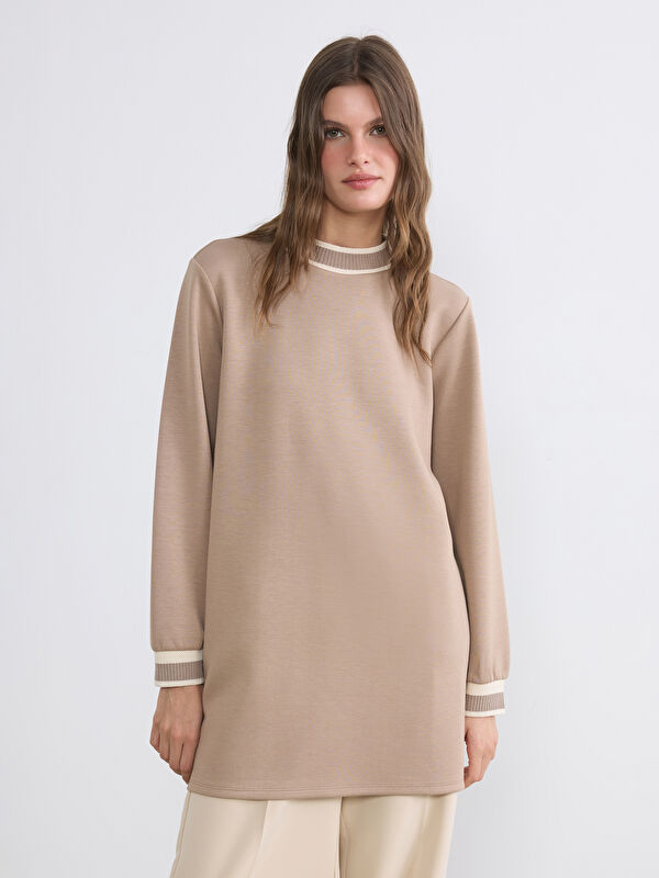 LCW EVERYDAY Dik Yaka Soft Touch Kadın Sweatshirt Tunik