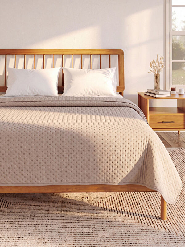 LCW HOME Patterned Quilted Double Bedspread
