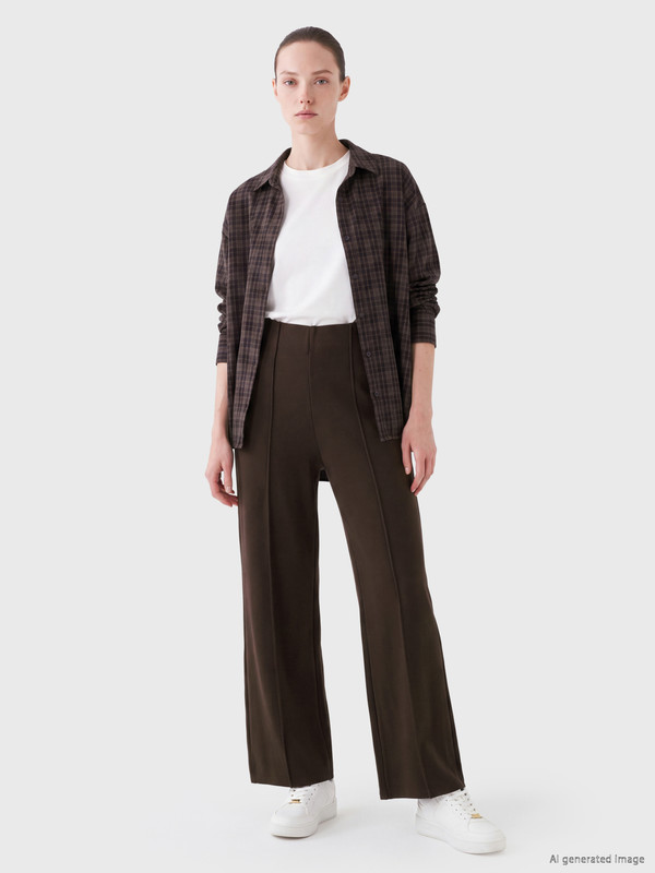 LCW Comfort Woman Brown Sweatpants