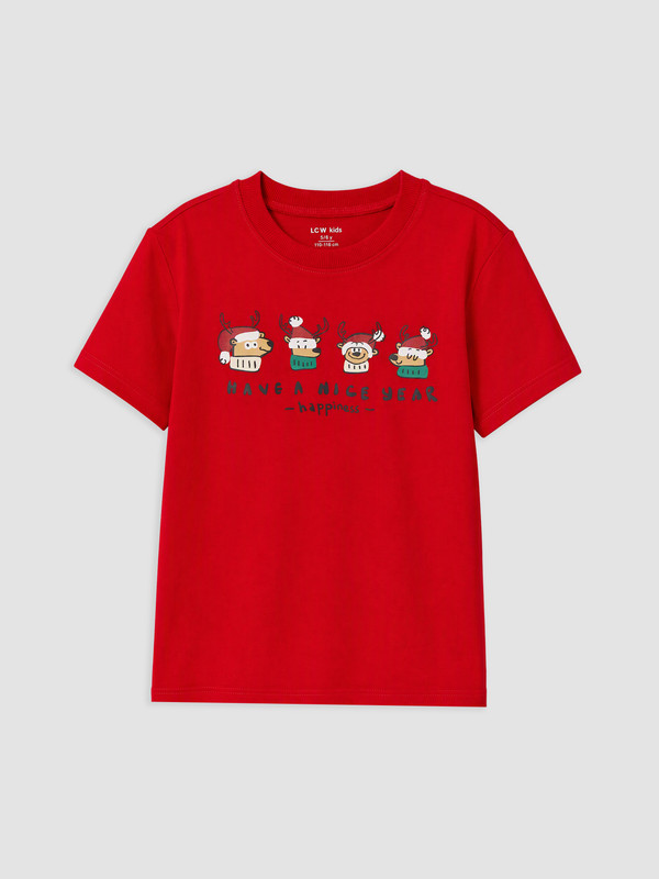 LCW Kids Printed Boys' T-Shirt