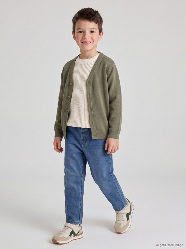 LCW Kids Tapered Fit Elastic Waist Boys' Jeans