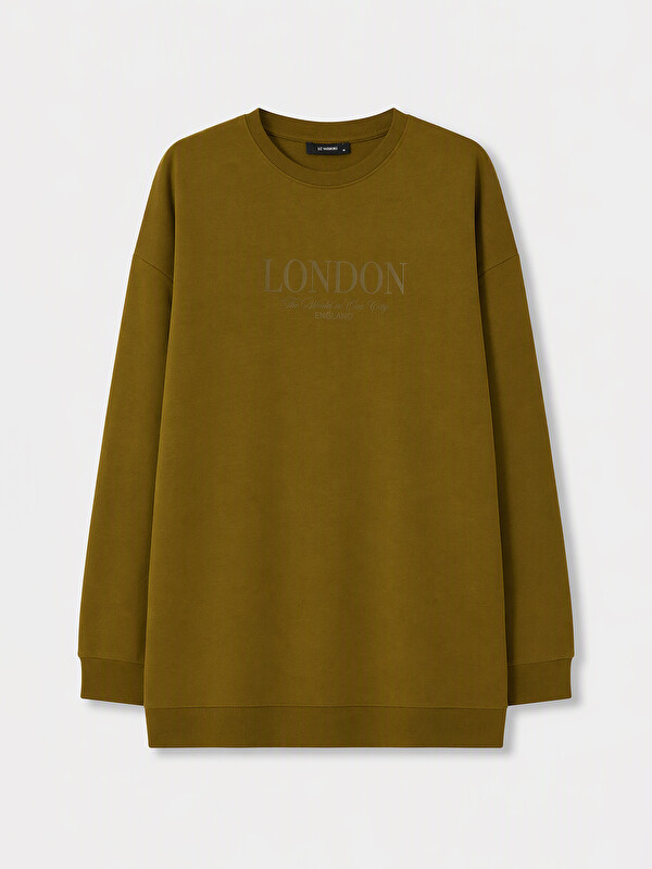 LC WAIKIKI Baskılı Kadın Sweatshirt Tunik