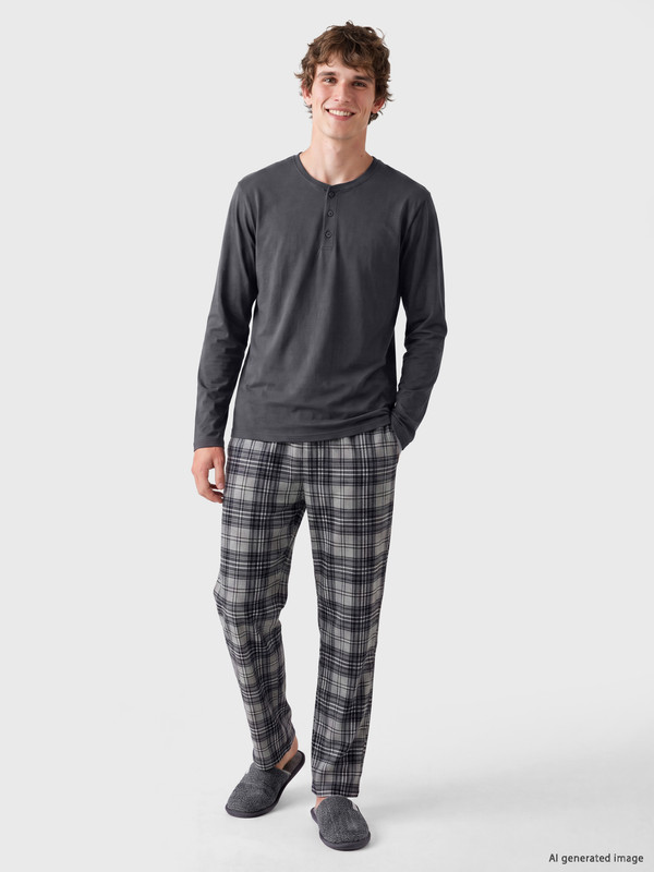 LC WAIKIKI Standard Fit Patterned Men's Pyjamas Set