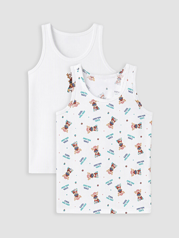 LCW Kids Printed Boys' Vest 2 Pack