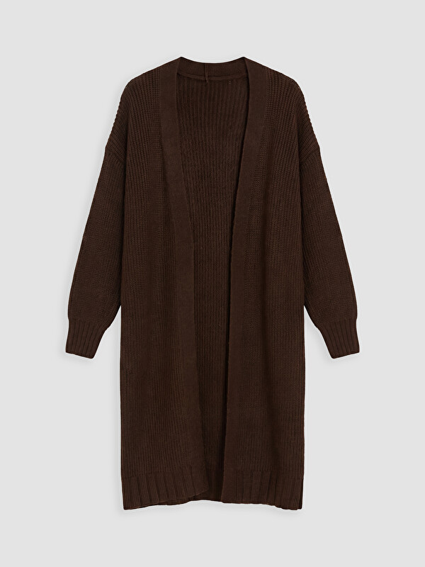 LCW Modest Şal Yaka Oversize Kadın Triko Hırka