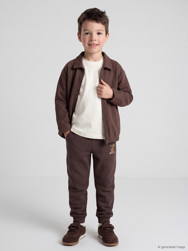 LCW Kids Djalë Ngjyre Kafe Tuta Sportive