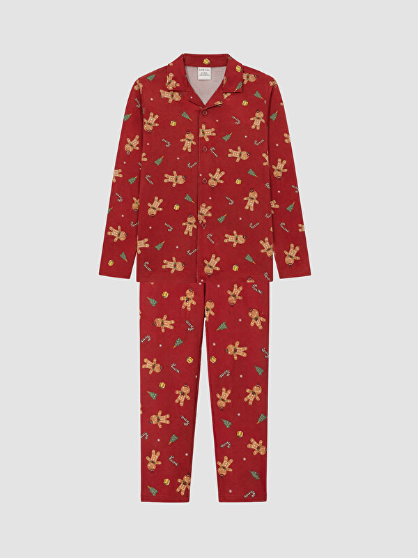 LCW Kids Shirt Collar Boys' Pyjamas Set