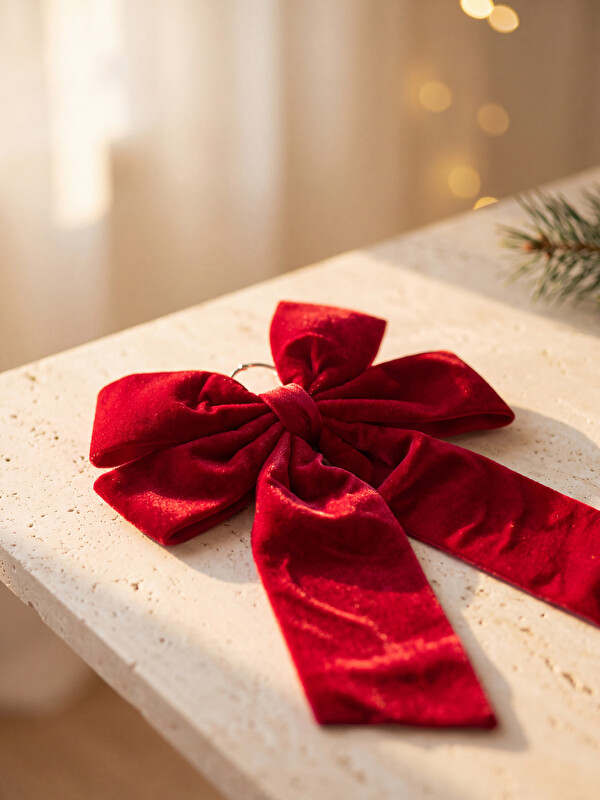 LCW HOME Bow Figured New Year Ornament