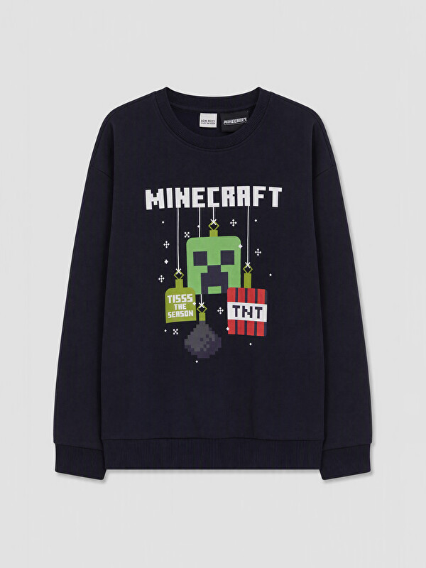 LCW Kids Minecraft Printed Boys' Sweatshirt