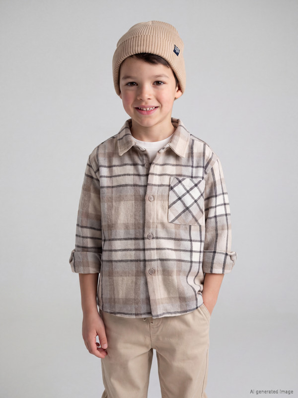 LCW Kids Plaid boys' lumberjack shirt