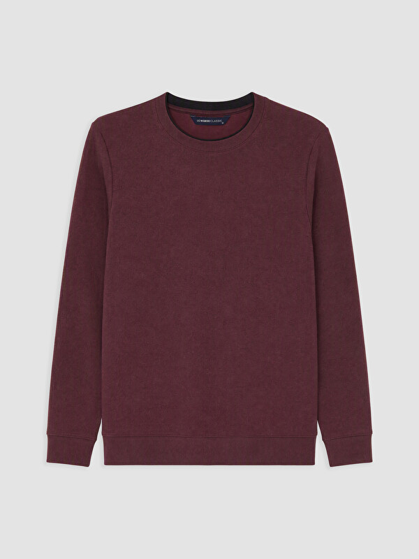 LCWAIKIKI Classic Bisiklet Yaka Erkek Sweatshirt