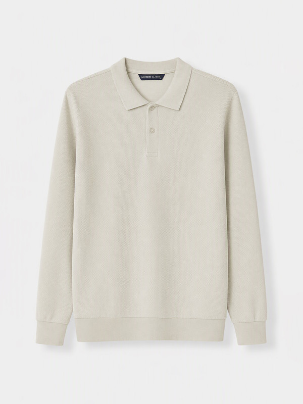 LCWAIKIKI Classic Polo Yaka Erkek Sweatshirt