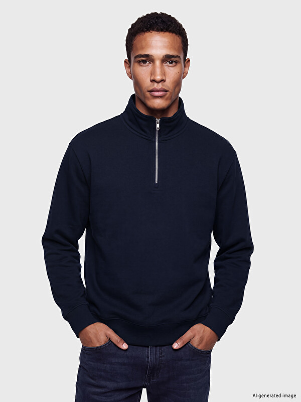 LCW Vision Mock Neck Men's Sweatshirt