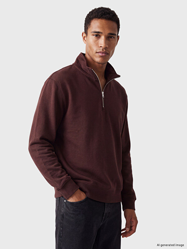 LCW Vision Mock Neck Men's Sweatshirt