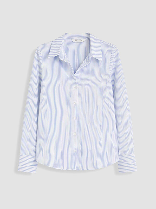 LCW Vision Striped Poplin Women's Shirt