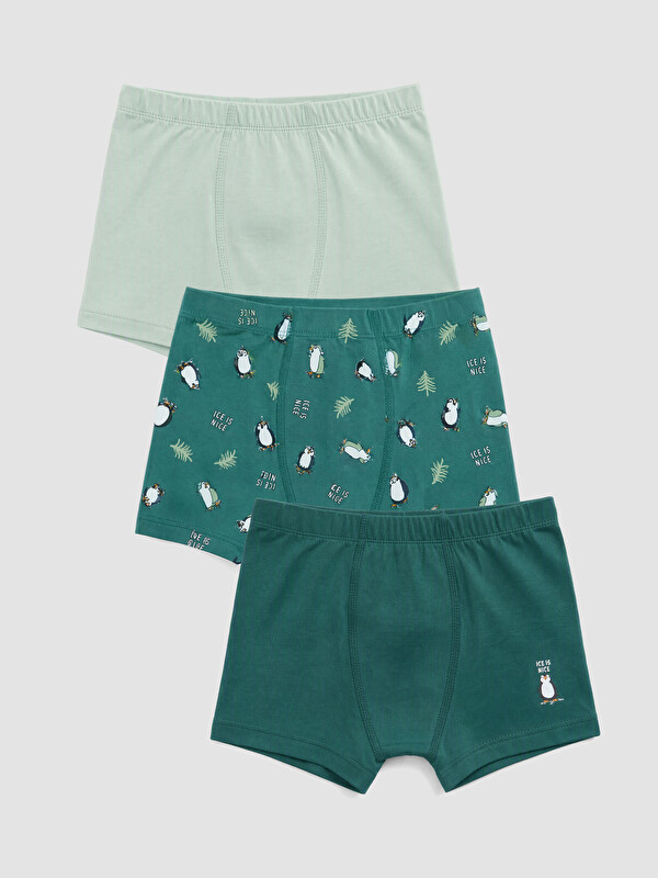 LCW Kids Erkek Çocuk Boxer 3'lü