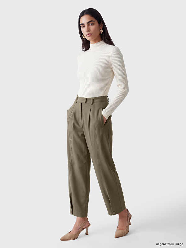LCW Vision Woman Khaki Trousers