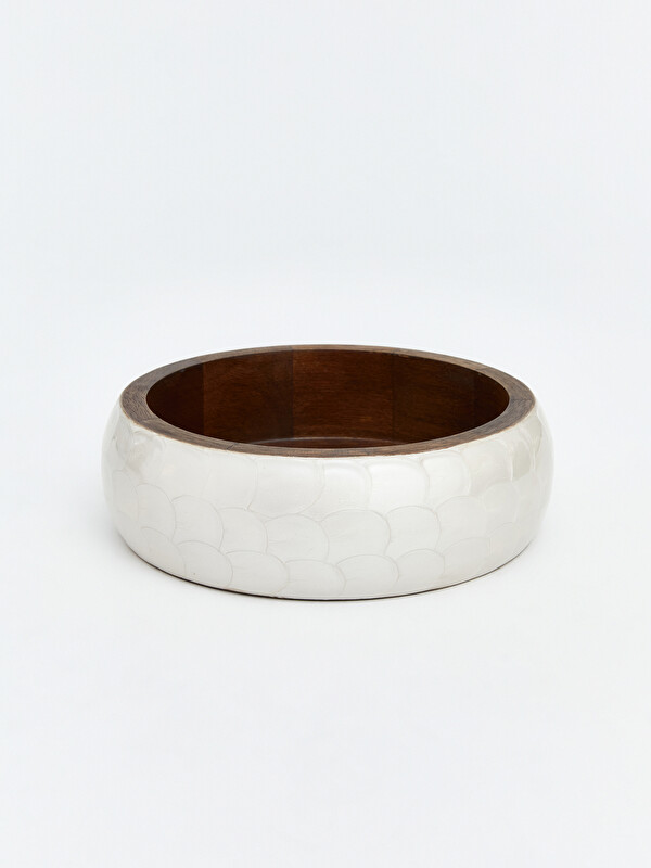 LCW HOME Wooden Serving Bowl