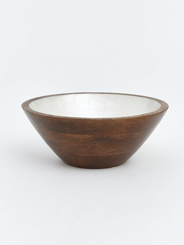 LCW HOME Wooden Serving Salad Bowl
