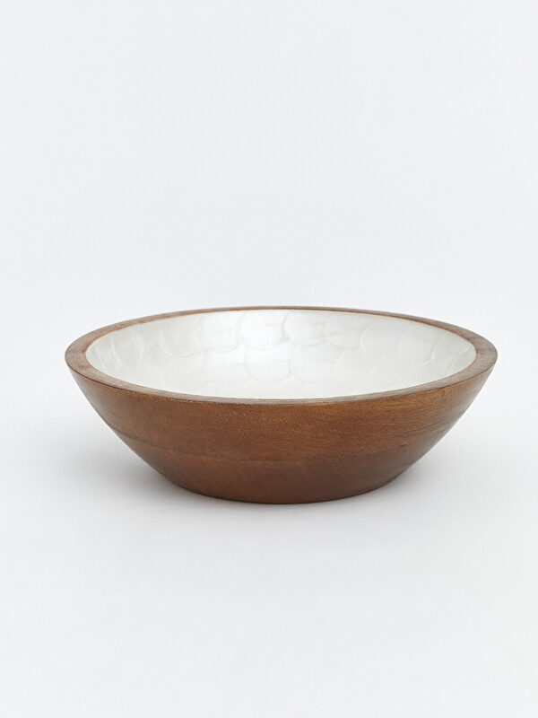 LCW HOME Wooden Serving Salad Bowl