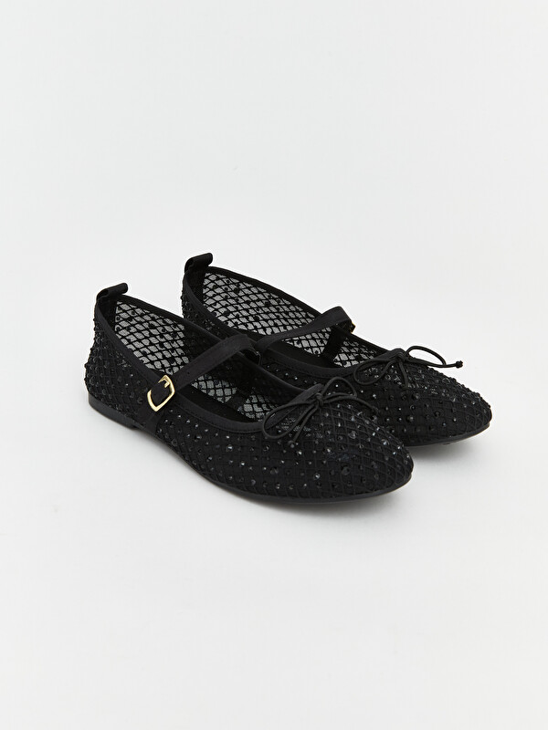 LCW STEPS پێڵاوی بالێ ڕه‌ش کچ