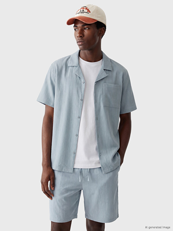 XSIDE Man Blue Shirt