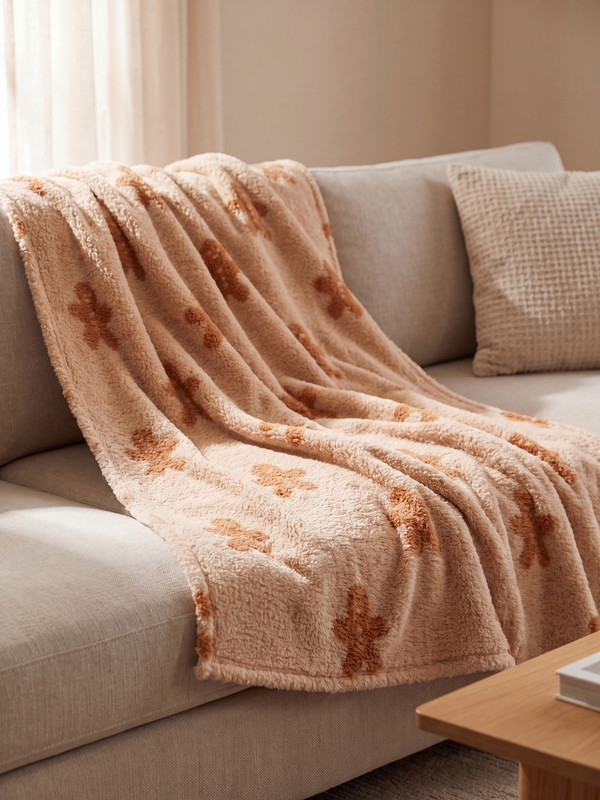 LCW HOME cookie man өрнекті тв көрпесі 100x150 см