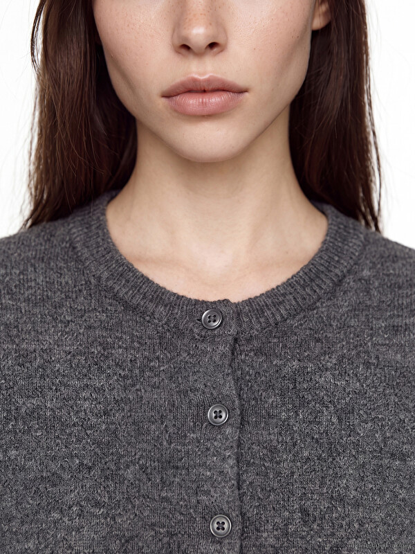 LCW Vision Crew Neck Women's Knitwear Cardigan