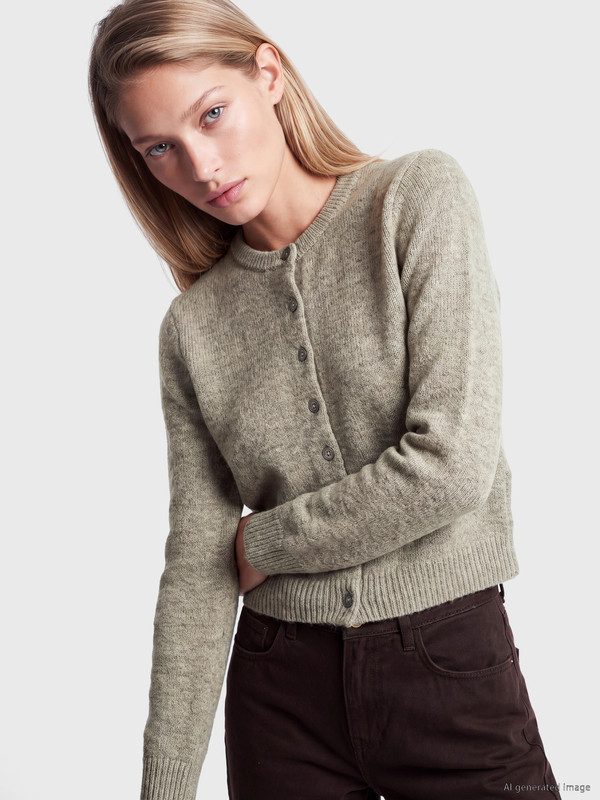 LCW Vision Crew Neck Women's Knitwear Cardigan