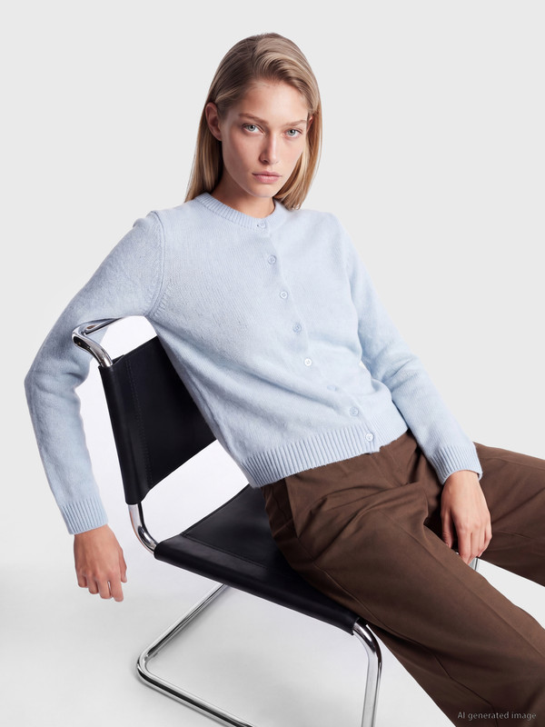 LCW Vision Crew Neck Women's Knitwear Cardigan
