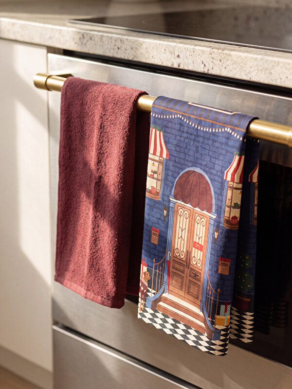 LCW HOME 2 Pack Printed Tea Towel 40x50 cm