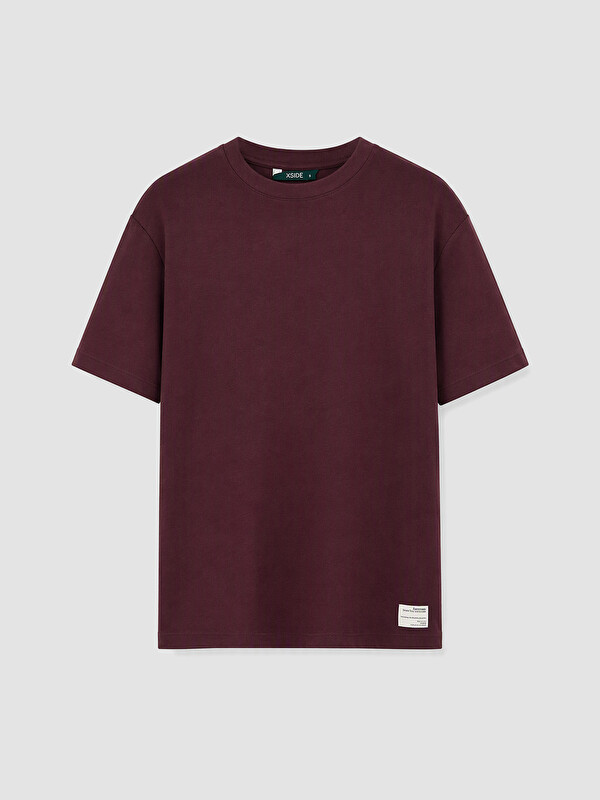 XSIDE T-shirt Rouge Bordeaux Homme