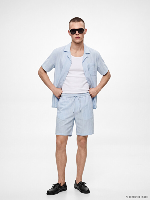 XSIDE Man Blue Shorts