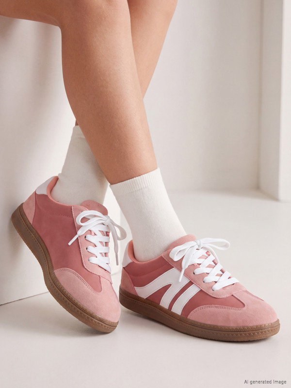LCW STEPS Faux Suede Girls' Sneakers
