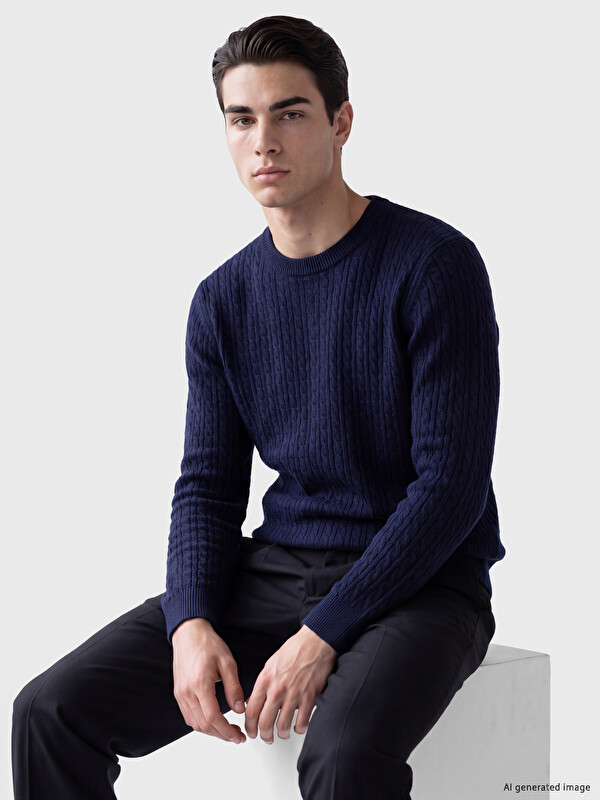 LCW ECO Crew Neck Men's Knitwear Sweater