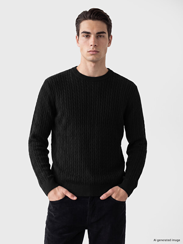 LCW ECO Crew Neck Men's Knitwear Sweater