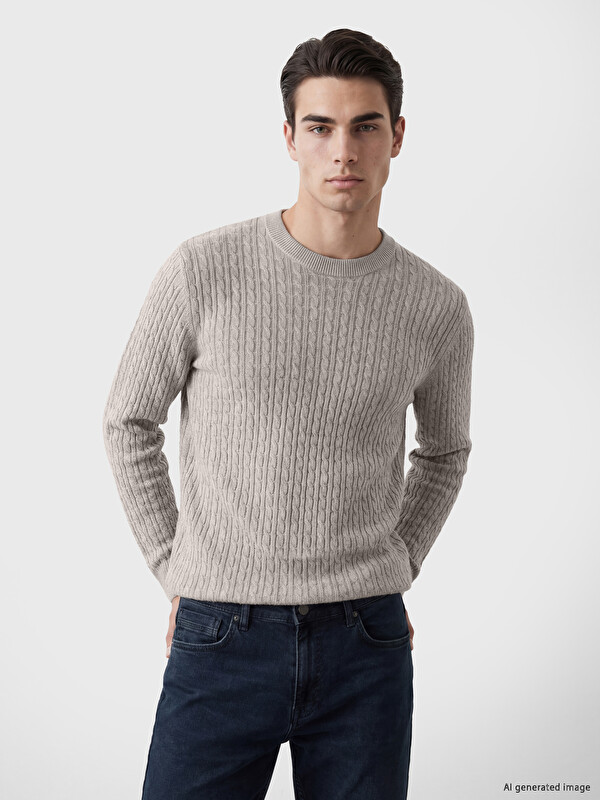 LCW ECO Crew Neck Men's Knitwear Sweater