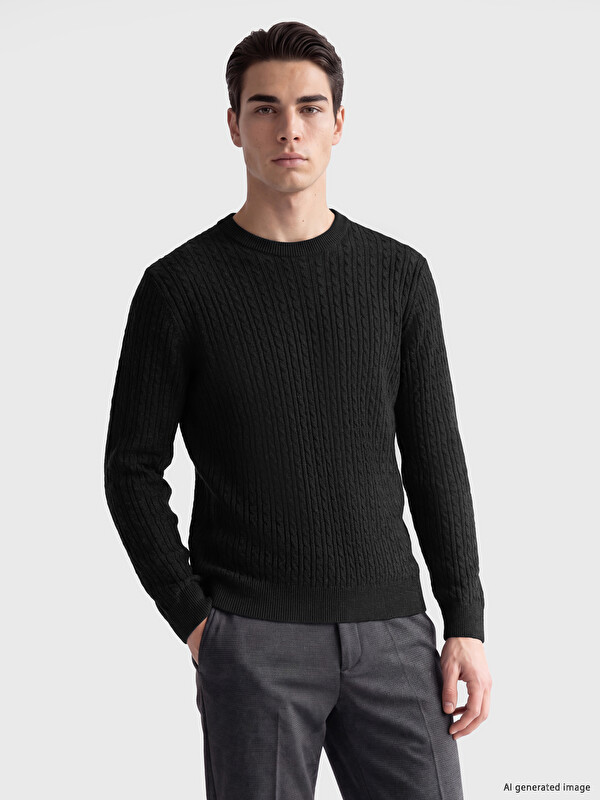 LCW ECO Crew Neck Men's Knitwear Sweater