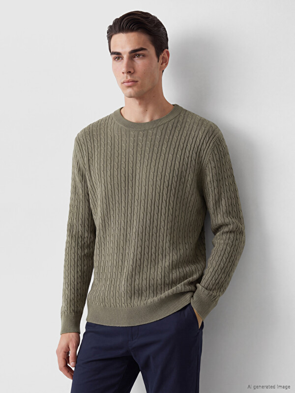 LCW ECO Crew Neck Men's Knitwear Sweater
