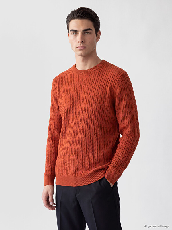 LCW ECO Crew Neck Men's Knitwear Sweater