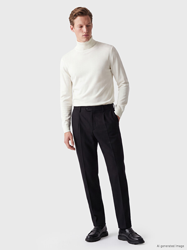 SOUTHBLUE Regular Fit Men's Pleated Fabric Trousers