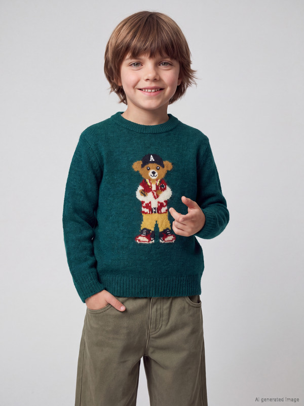 LCW Kids Crew Neck Boys' Knitwear Sweater