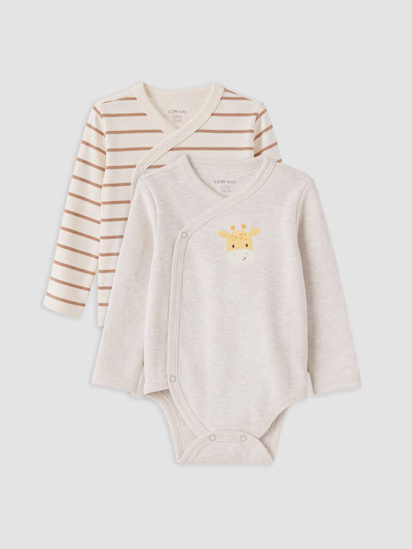 LCW baby Baby Boy Ecru Bodysuit